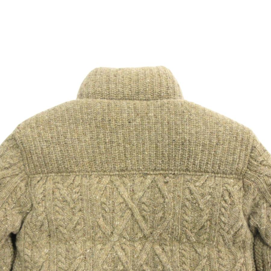 美品 MONCLER モンクレール グルノーブル ELLESMERE ウール ツイード ニット ダウン ジャケット ジャンパー K20979B00004 茶 ブラウン メンズ 古着 中古 | MONCLER | 04