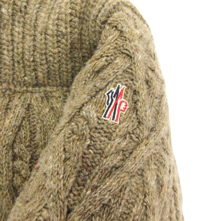 美品 MONCLER モンクレール グルノーブル ELLESMERE ウール ツイード ニット ダウン ジャケット ジャンパー K20979B00004 茶 ブラウン メンズ 古着 中古 | MONCLER | 08