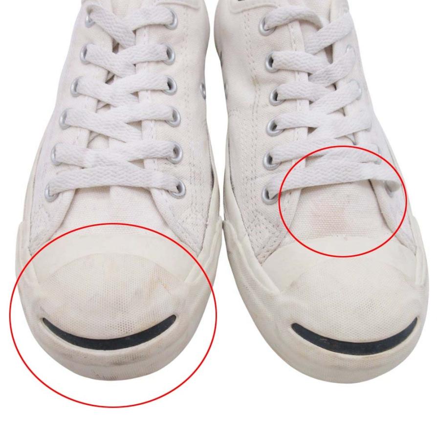 CONVERSE コンバース Jack Purcell ジャックパーセル スニーカー ローカット キャンバス シューズ 靴 24.5 白 ホワイト レディース 古着 中古 | CONVERSE | 06