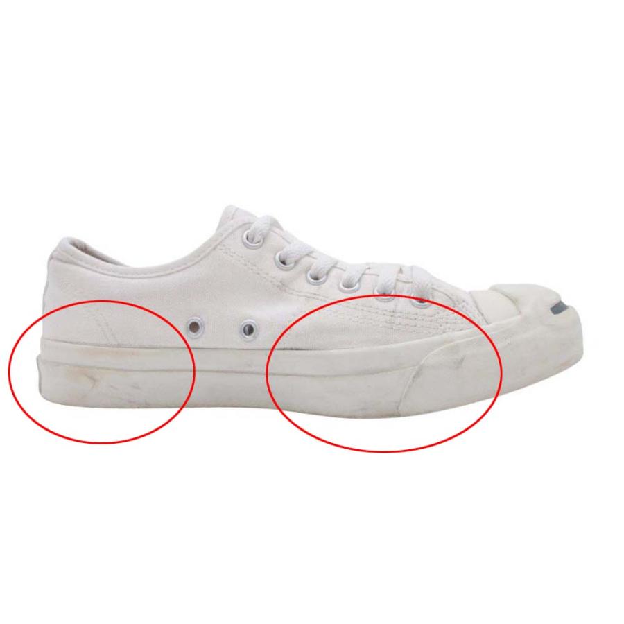 CONVERSE コンバース Jack Purcell ジャックパーセル スニーカー ローカット キャンバス シューズ 靴 24.5 白 ホワイト レディース 古着 中古 | CONVERSE | 07