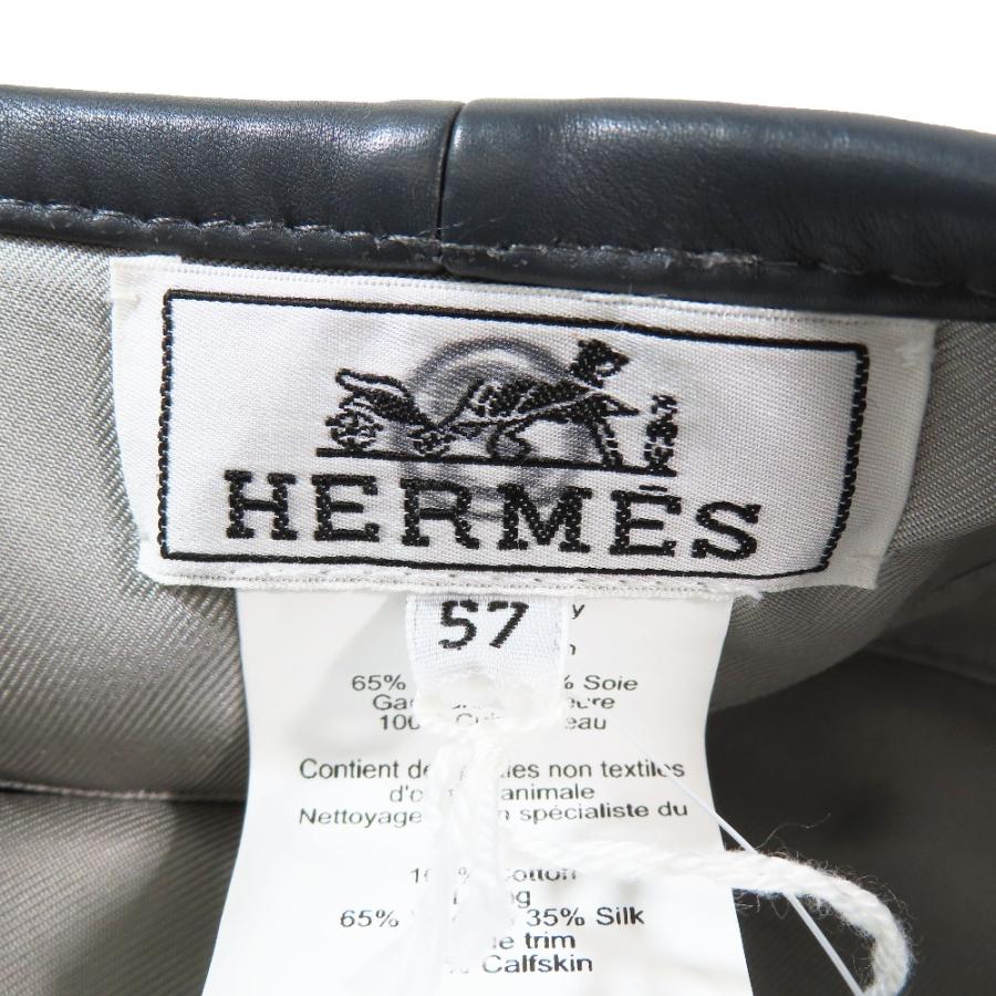エルメス ベレー帽 サントノーレ 帽子 ウール カシミア セリエ 新品未使用 HERMES（エルメス） 未使用 ベレー帽 サントノーレ セリエボタン Hロゴ