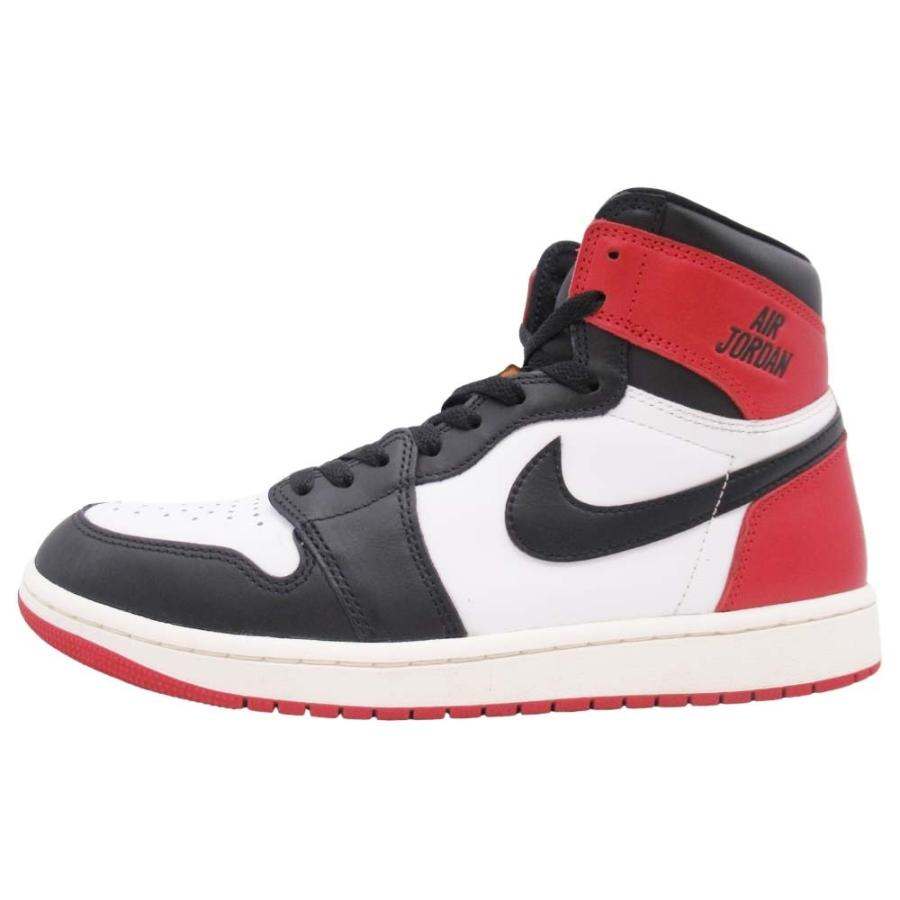 良品 NIKE ナイキ AIR JORDAN 1 RETRO HIGH OG BLACK TOE REIMAGINED DZ5485-106 つま黒 スニーカー エアジョーダン 28.0 白黒赤 メンズ 古着 中古 USED NIKE（ナイキ） 良品 AIR JORDAN 1 RETRO HIGH OG BLACK TOE