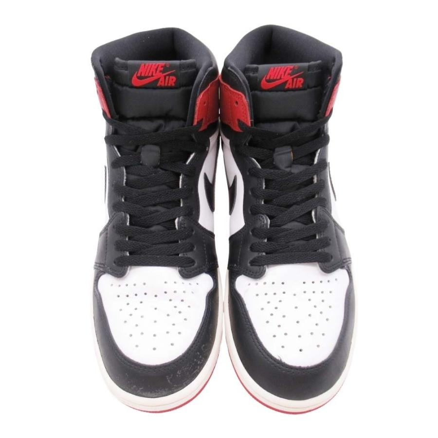NIKE（ナイキ） 良品 AIR JORDAN 1 RETRO HIGH OG BLACK TOE