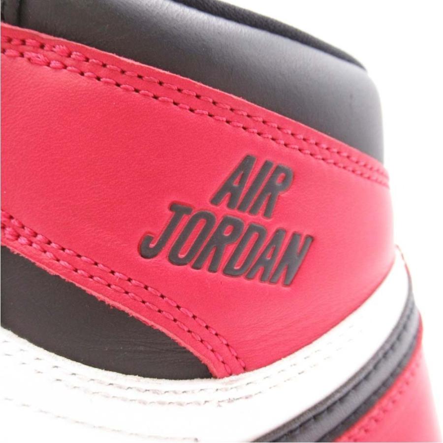 NIKE（ナイキ） 良品 AIR JORDAN 1 RETRO HIGH OG BLACK TOE