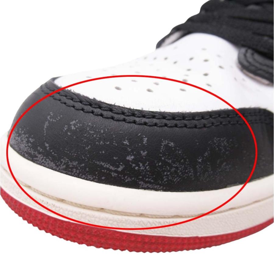 NIKE（ナイキ） 良品 AIR JORDAN 1 RETRO HIGH OG BLACK TOE