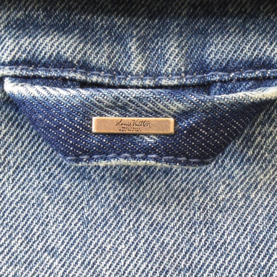 未使用 LOUIS VUITTON ルイヴィトン 23AW モノグラム デニム ワーク シャツ ウォッシュ加工 サイズM インディゴブルー メンズ 古着 中古 | LOUIS VUITTON | 04