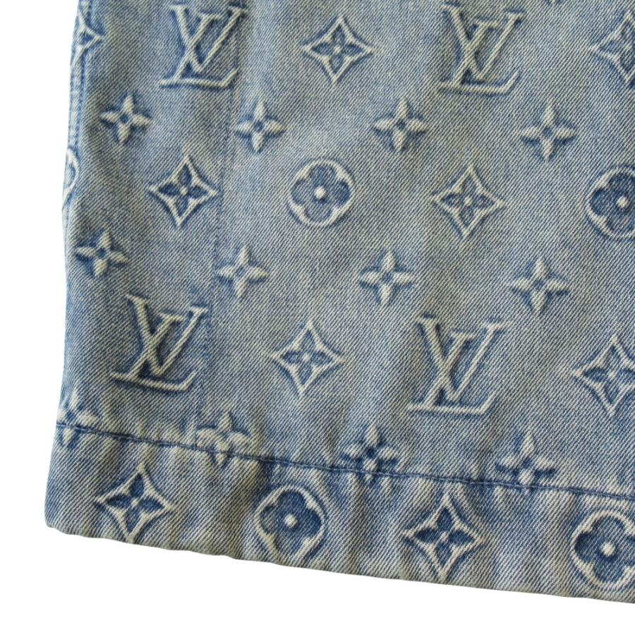 未使用 LOUIS VUITTON ルイヴィトン 23AW モノグラム デニム ワーク シャツ ウォッシュ加工 サイズM インディゴブルー メンズ 古着 中古 | LOUIS VUITTON | 06