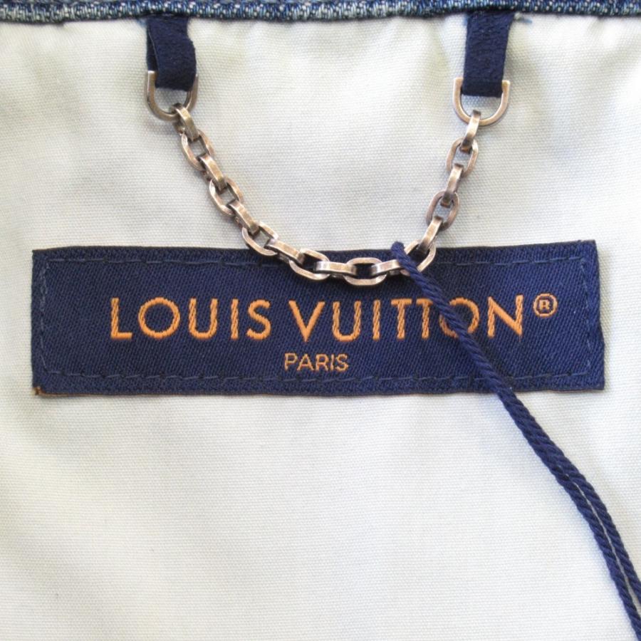 未使用 LOUIS VUITTON ルイヴィトン 23AW モノグラム デニム ワーク シャツ ウォッシュ加工 サイズM インディゴブルー メンズ 古着 中古 | LOUIS VUITTON | 08