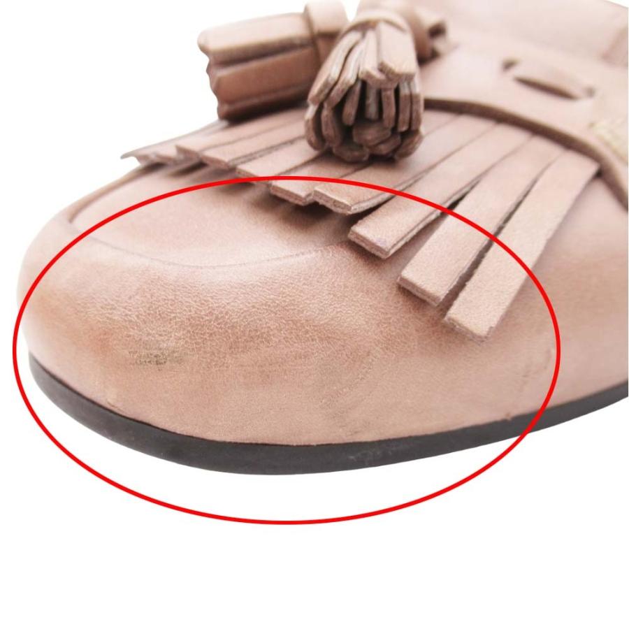 良品 TOD’S トッズ タッセルローファー ドライビングシューズ スリッポン フラットパンプス 靴 35.5A/22.5 ベージュ レディース 古着 中古 |  | 08