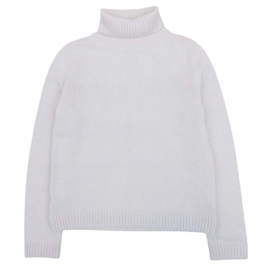 美品 ANNE CLAIRE アンクレール シルクカシミヤ混 ウールニット タートルネック セーター 42 アイボリー レディース 古着 中古 | 