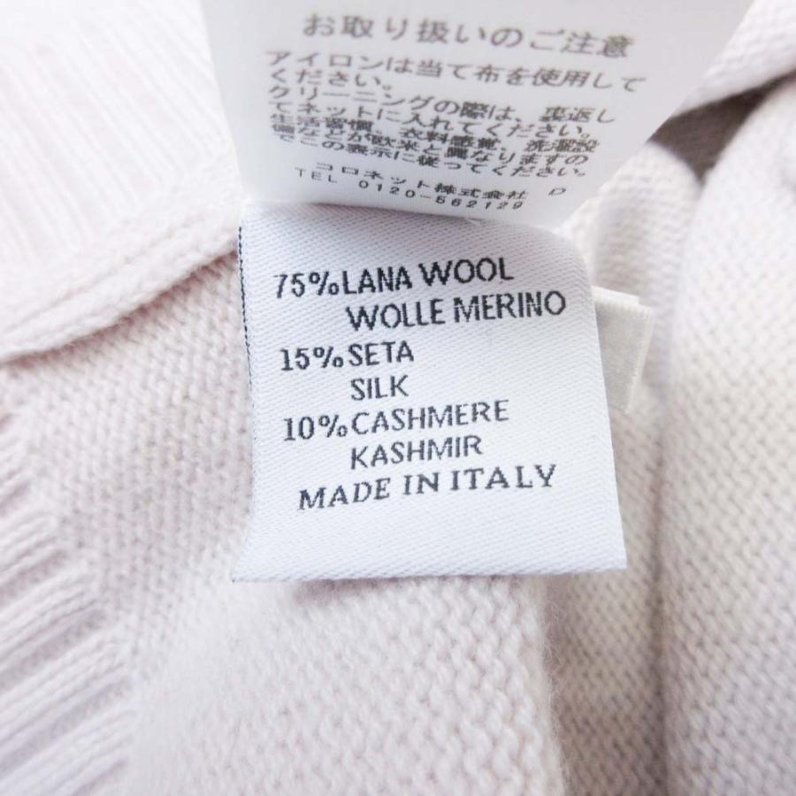 美品 ANNE CLAIRE アンクレール シルクカシミヤ混 ウールニット タートルネック セーター 42 アイボリー レディース 古着 中古 |  | 05