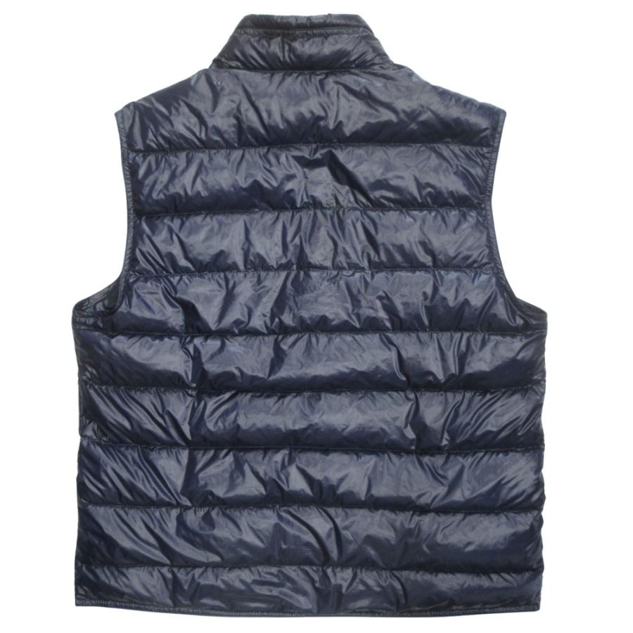 良品 MONCLER モンクレール GUI GILET ダウン ベスト ジャケット ブルゾン ロゴ ワッペン サイズ3 紺 ネイビー メンズ 古着 中古 | MONCLER | 01