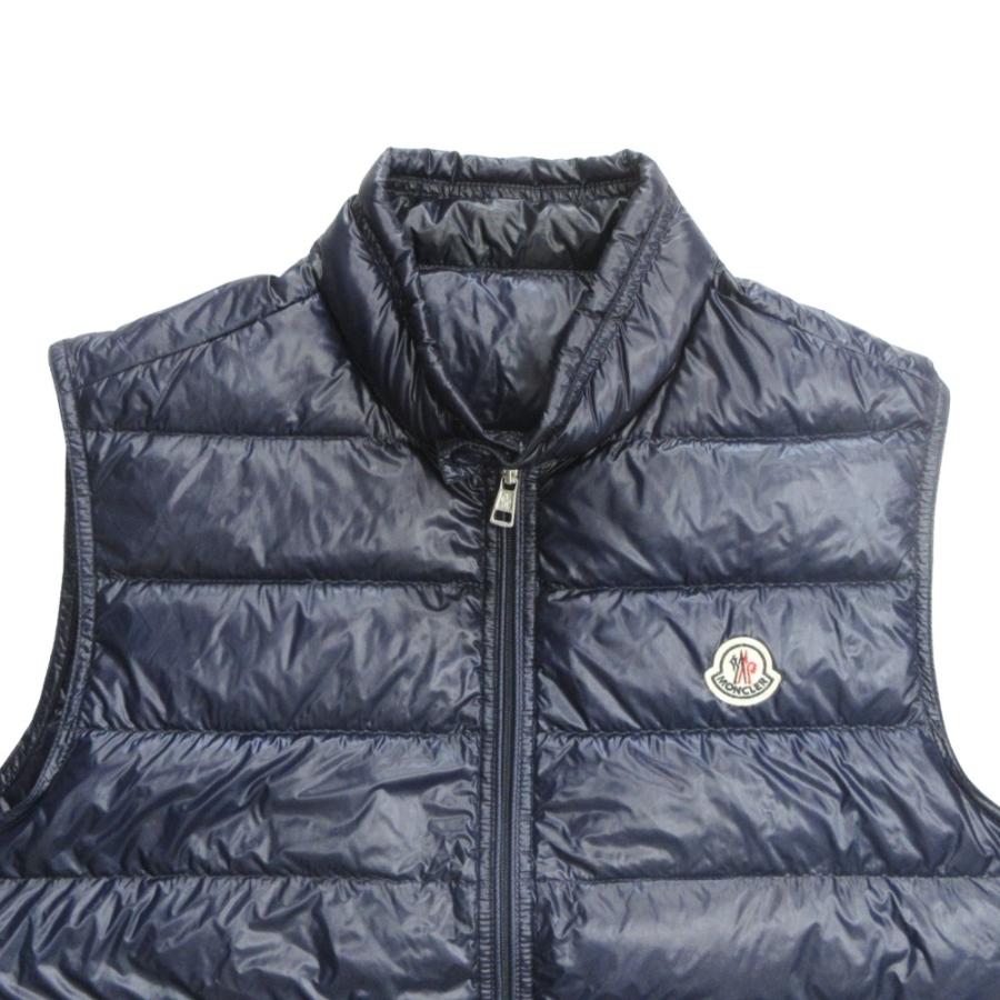 良品 MONCLER モンクレール GUI GILET ダウン ベスト ジャケット ブルゾン ロゴ ワッペン サイズ3 紺 ネイビー メンズ 古着 中古 | MONCLER | 02