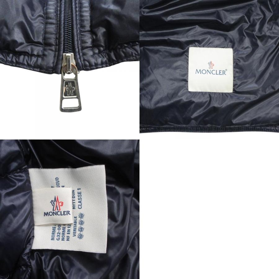 良品 MONCLER モンクレール GUI GILET ダウン ベスト ジャケット ブルゾン ロゴ ワッペン サイズ3 紺 ネイビー メンズ 古着 中古 | MONCLER | 09
