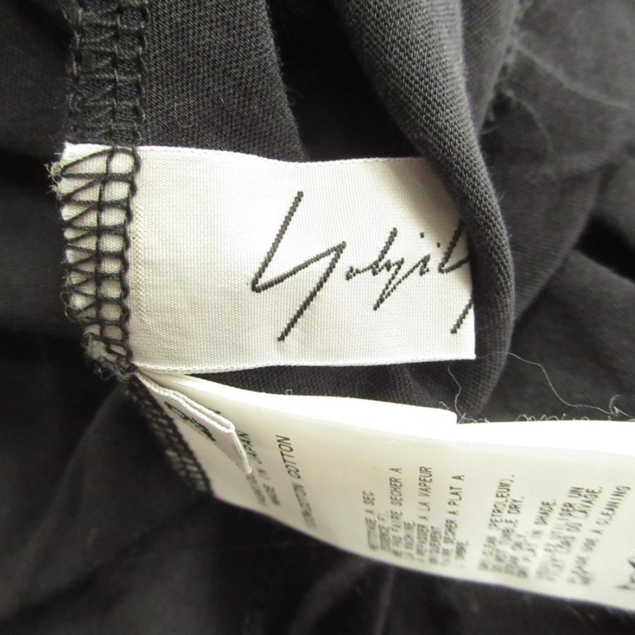 良品 Yohji Yamamoto FEMME ヨウジヤマモト ファム 金糸刺繍 タンクトップ ノースリーブ カットソー Tシャツ 2 黒 ブラック ゴールド レディース 古着 中古 | Yohji Yamamoto | 06