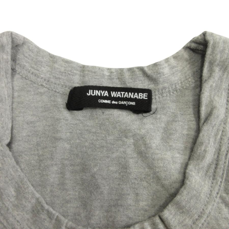 良品 JUNYA WATANABE ジュンヤワタナベ タンクトップ ノースリーブ カットソー 無地 コムデギャルソン AD2012 グレー レディース 古着 中古 | JUNYA WATANABE | 02