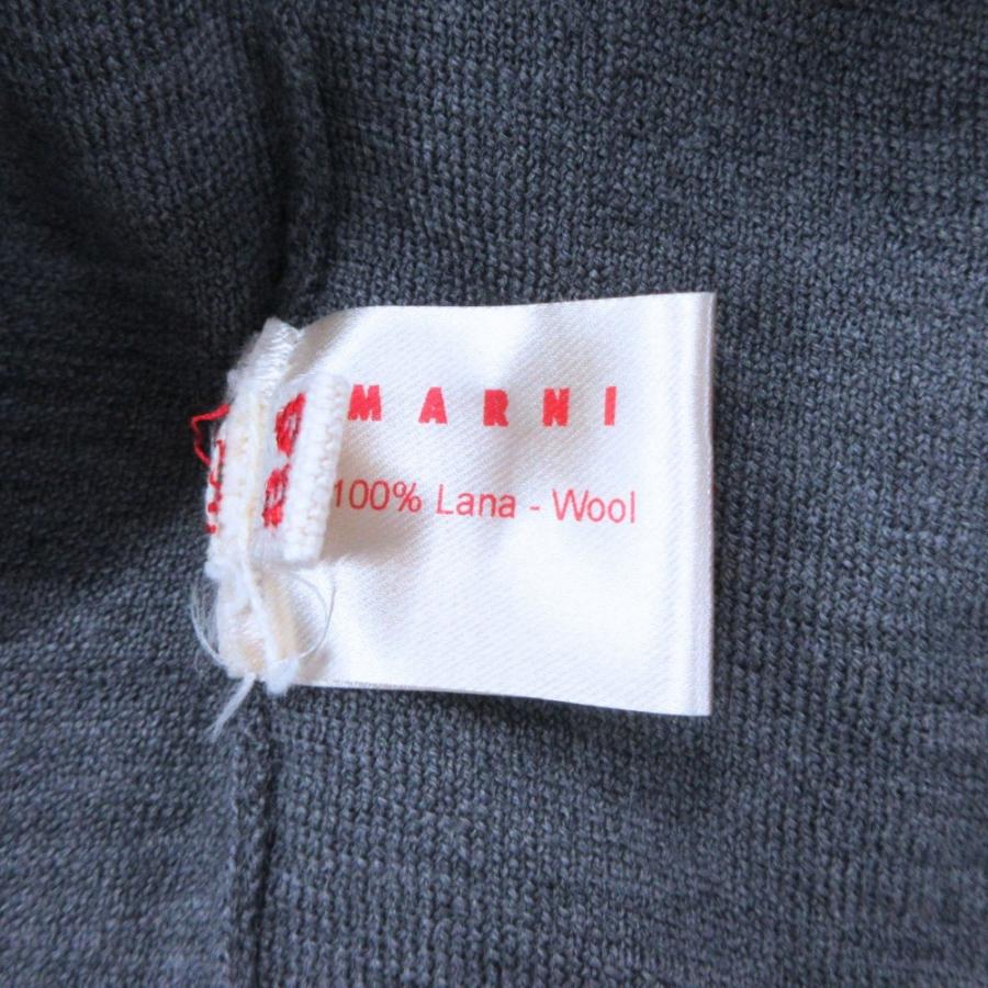 美品 MARNI マルニ ウール ニット カーディガン カットソー バイカラー サイズ38 グレー 黄 イエロー レディース 古着 中古 | MARNI | 07