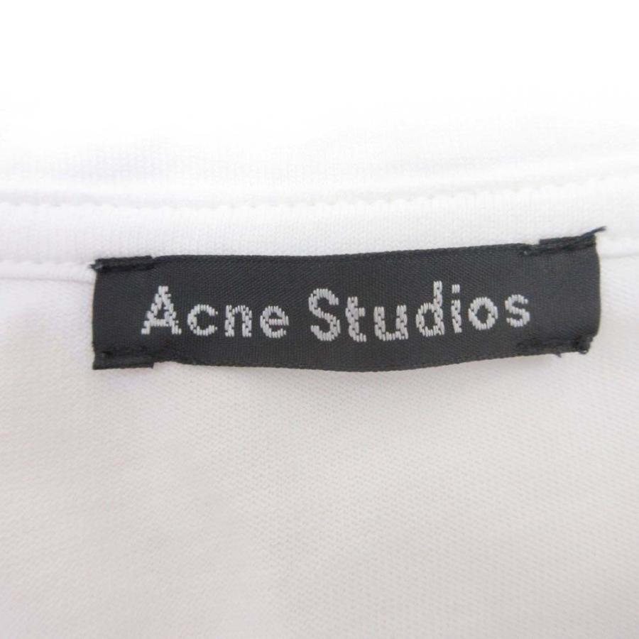 美品 ACNE STUDIOS アクネストゥディオズ NASH FACE ワッペン Tシャツ カットソー トップス 半袖 クルーネック S 白 ホワイト メンズ 古着 中古 | Acne Studios | 04