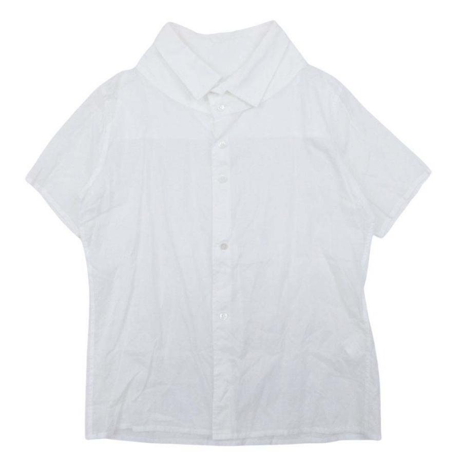 良品 Yohji Yamamoto +NOIR ヨウジヤマモトプリュスノアール シャツ ブラウス カットソー トップス 半袖 ヴィンテージ オールド 2 白 レディース 古着 中古 | YOHJI YAMAMOTO +NOIR