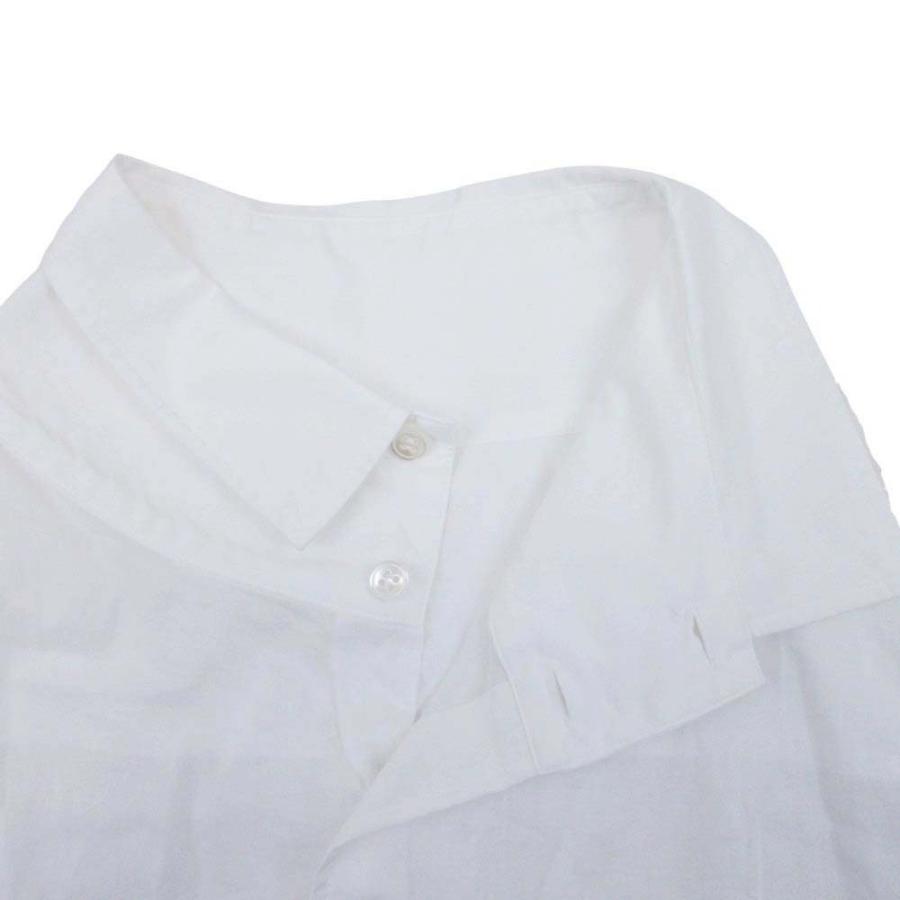 良品 Yohji Yamamoto +NOIR ヨウジヤマモトプリュスノアール シャツ ブラウス カットソー トップス 半袖 ヴィンテージ オールド 2 白 レディース 古着 中古 | YOHJI YAMAMOTO +NOIR | 03