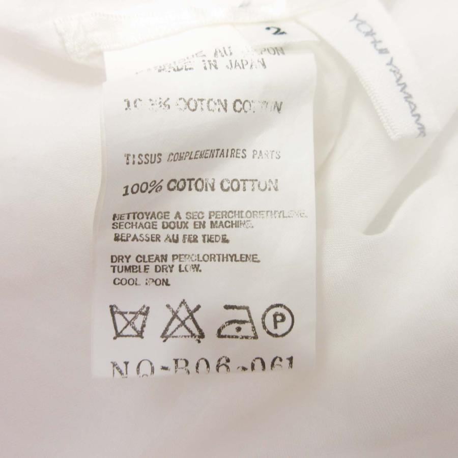 良品 Yohji Yamamoto +NOIR ヨウジヤマモトプリュスノアール シャツ ブラウス カットソー トップス 半袖 ヴィンテージ オールド 2 白 レディース 古着 中古 | YOHJI YAMAMOTO +NOIR | 06