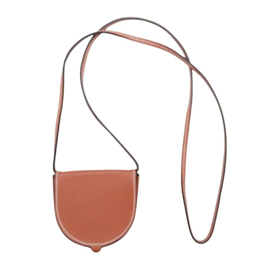 美品 LOEWE ロエベ ヒールポーチ ミニサイズ コインケース マルチパース ネックストラップ アナグラムロゴ 財布 ブラウン メンズ レディース 古着 中古 | LOEWE | 01