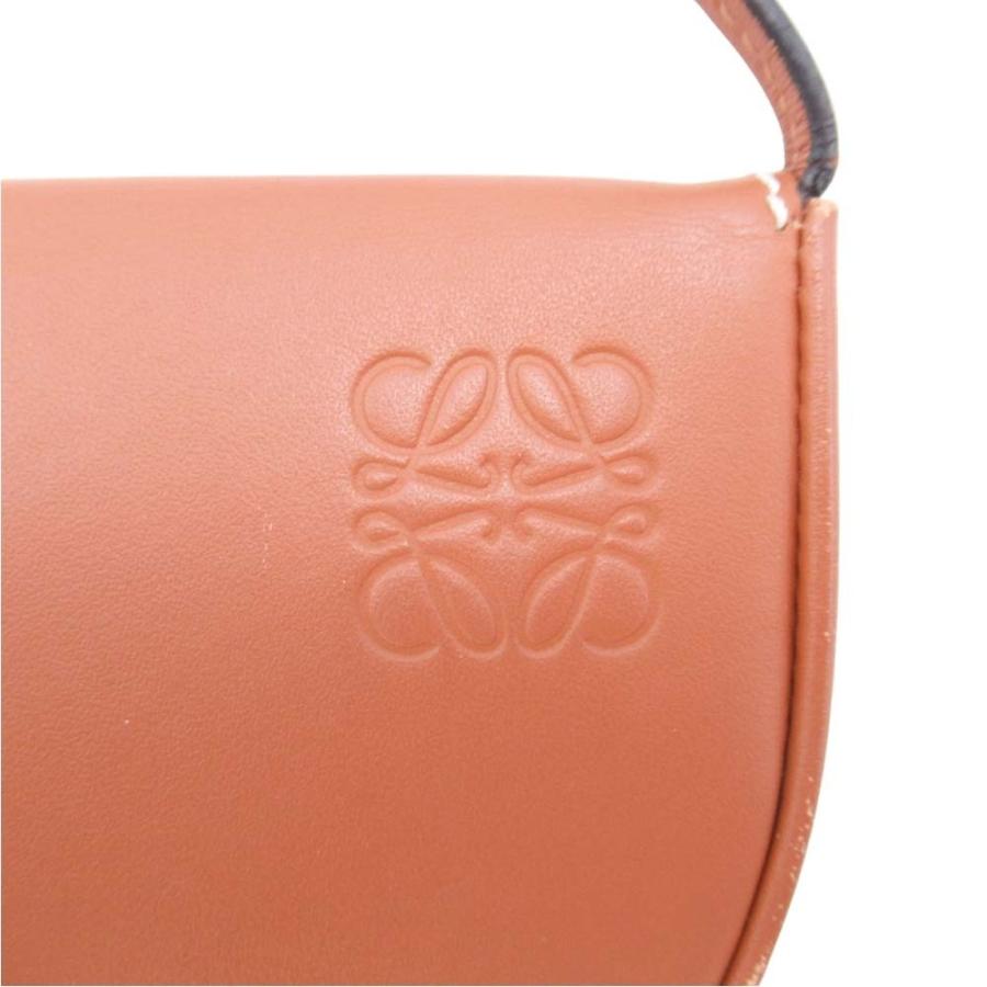 美品 LOEWE ロエベ ヒールポーチ ミニサイズ コインケース マルチパース ネックストラップ アナグラムロゴ 財布 ブラウン メンズ レディース 古着 中古 | LOEWE | 04
