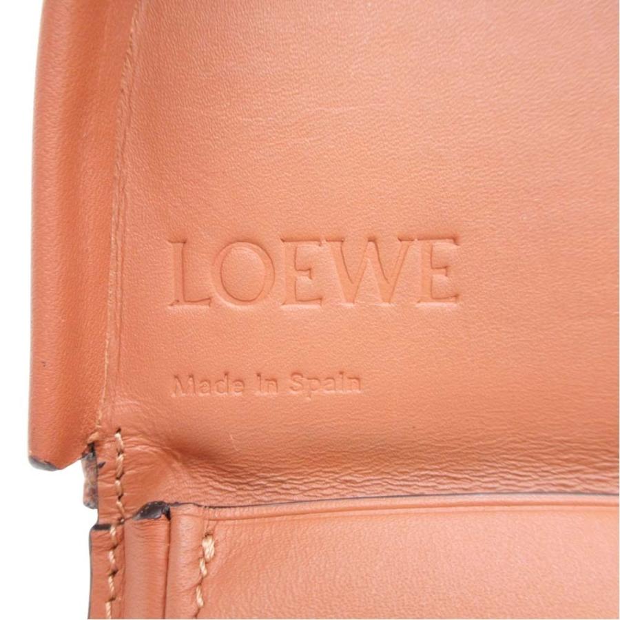 美品 LOEWE ロエベ ヒールポーチ ミニサイズ コインケース マルチパース ネックストラップ アナグラムロゴ 財布 ブラウン メンズ レディース 古着 中古 | LOEWE | 05