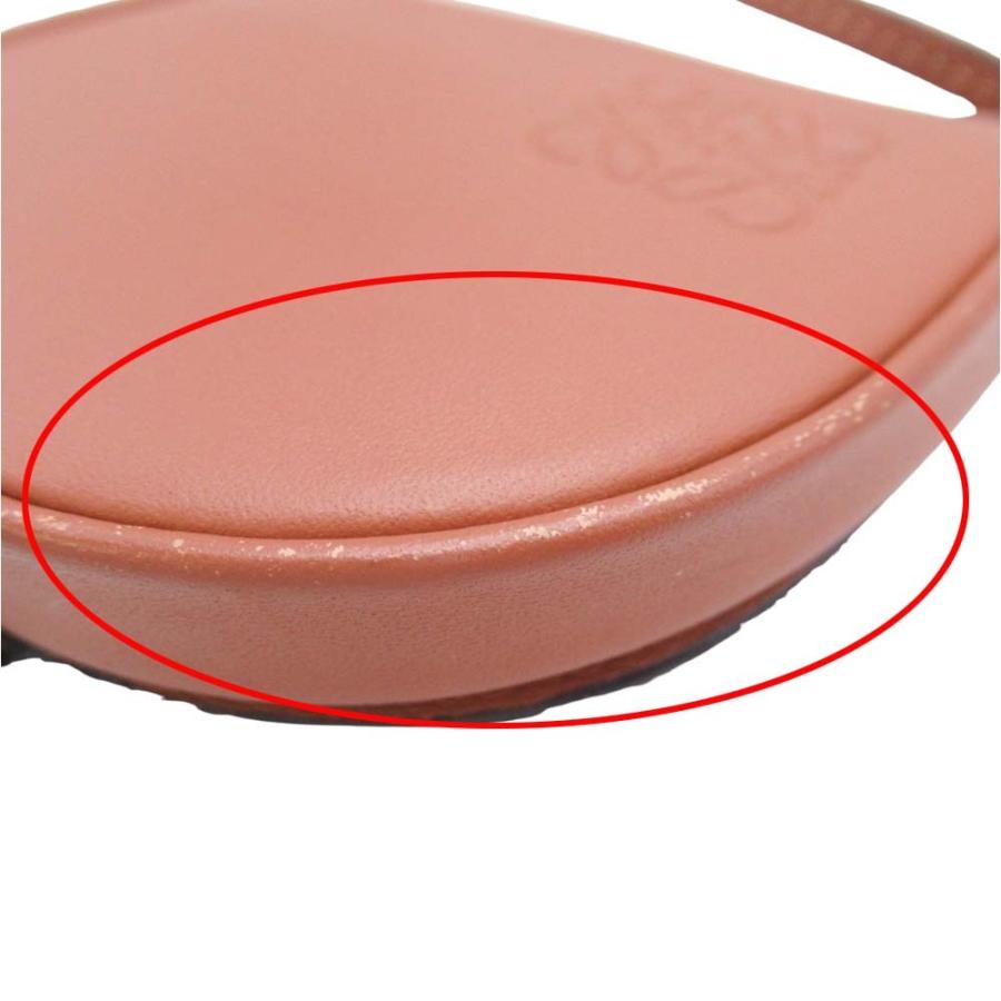 美品 LOEWE ロエベ ヒールポーチ ミニサイズ コインケース マルチパース ネックストラップ アナグラムロゴ 財布 ブラウン メンズ レディース 古着 中古 | LOEWE | 07