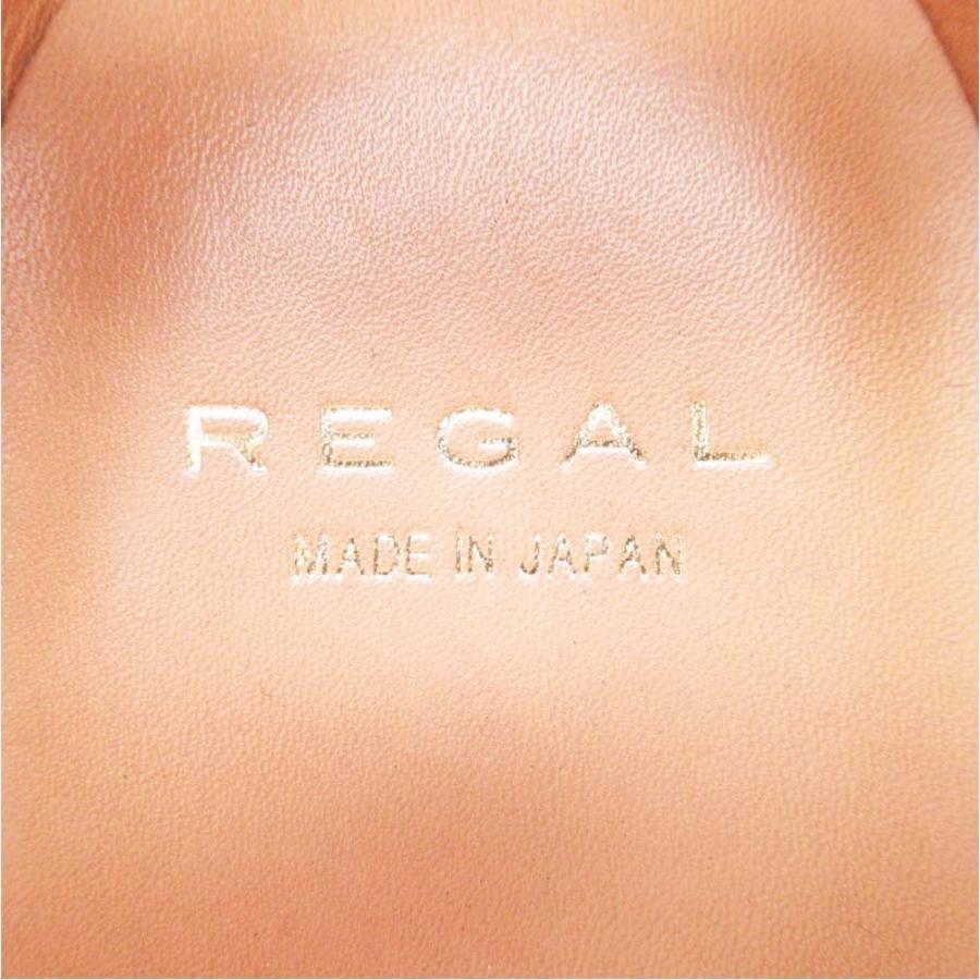 美品 REGAL リーガル ウィングチップ ストラップ ドレスシューズ メダリオン マニッシュシューズ 靴 23.0 オリーブ レディース 古着 中古 | REGAL | 08