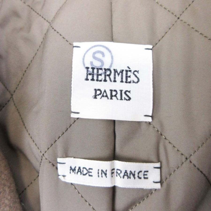 未使用 HERMES エルメス 23aw カシミヤ100％ ダブルライダース ジャケット ブルゾン コート メドール金具 36 ベージュ レディース 古着 中古 | HERMES | 07