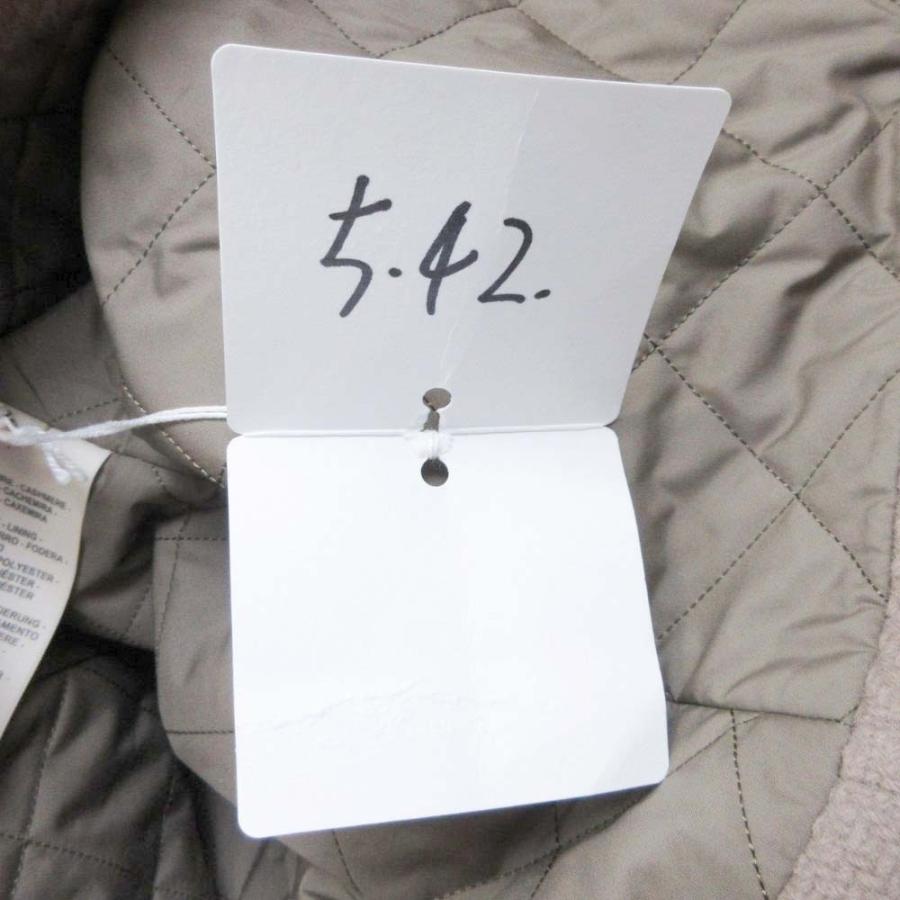 未使用 HERMES エルメス 23aw カシミヤ100％ ダブルライダース ジャケット ブルゾン コート メドール金具 36 ベージュ レディース 古着 中古 | HERMES | 09