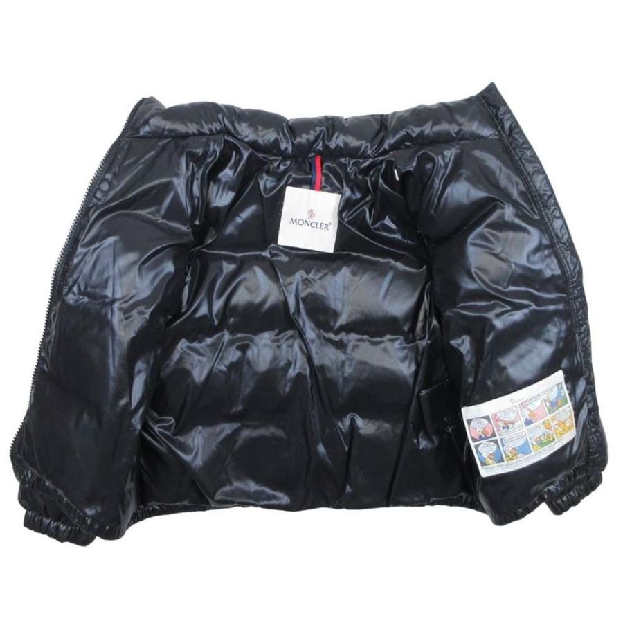 美品 MONCLER モンクレール 21aw CHOUELLE JACKET ダウンジャケット ブルゾン ロゴワッペン アウター 6/115cm 黒 ブラック キッズ 古着 中古 | MONCLER | 04