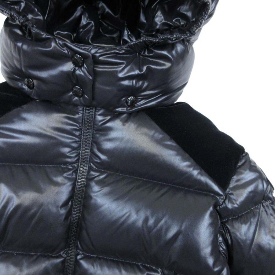 美品 MONCLER モンクレール 21aw CHOUELLE JACKET ダウンジャケット ブルゾン ロゴワッペン アウター 6/115cm 黒 ブラック キッズ 古着 中古 | MONCLER | 05