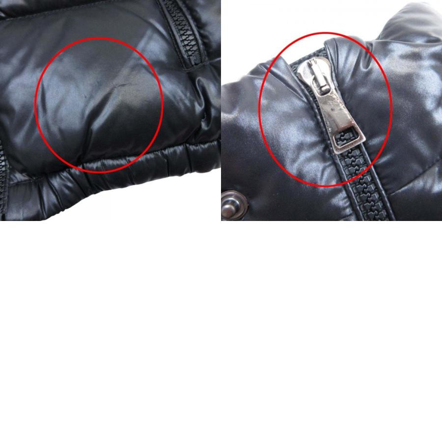 美品 MONCLER モンクレール 21aw CHOUELLE JACKET ダウンジャケット ブルゾン ロゴワッペン アウター 6/115cm 黒 ブラック キッズ 古着 中古 | MONCLER | 09