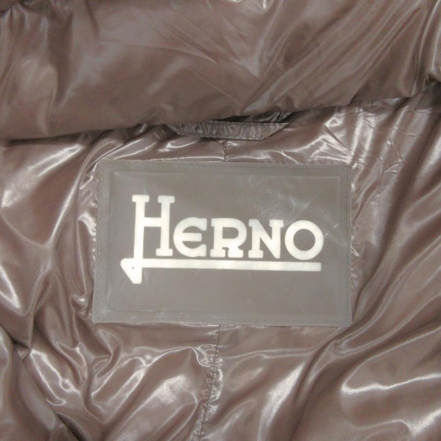 良品 Herno ヘルノ ロング ダウン ジャケット ブルゾン スタンドカラー キルティング 21336-DP-12017-8700 サイズ44 茶 ブラウン レディース 古着 中古 | HERNO | 05