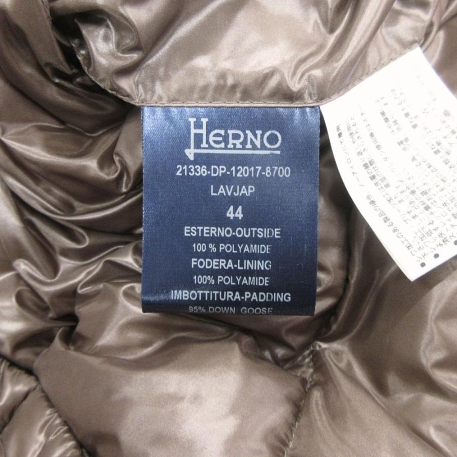 良品 Herno ヘルノ ロング ダウン ジャケット ブルゾン スタンドカラー キルティング 21336-DP-12017-8700 サイズ44 茶 ブラウン レディース 古着 中古 | HERNO | 06