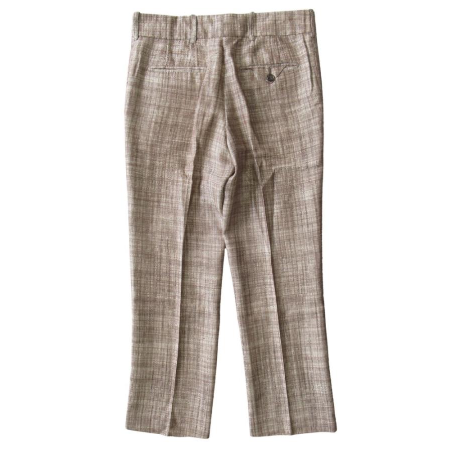 良品 MARNI マルニ シルク リネン スラックス パンツ サイズ40 ブラウン/ホワイト レディース 古着 中古 | MARNI | 01