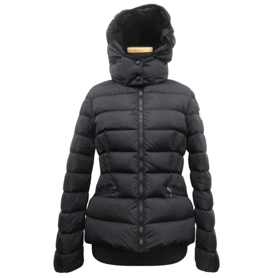美品 MONCLER モンクレール SABY GIUBBOTTO サビー ジュボット ダウン ジャケット ブルゾン ロゴ キッズ サイズ12 152cm 黒 ブラック レディース 古着 中古 | MONCLER