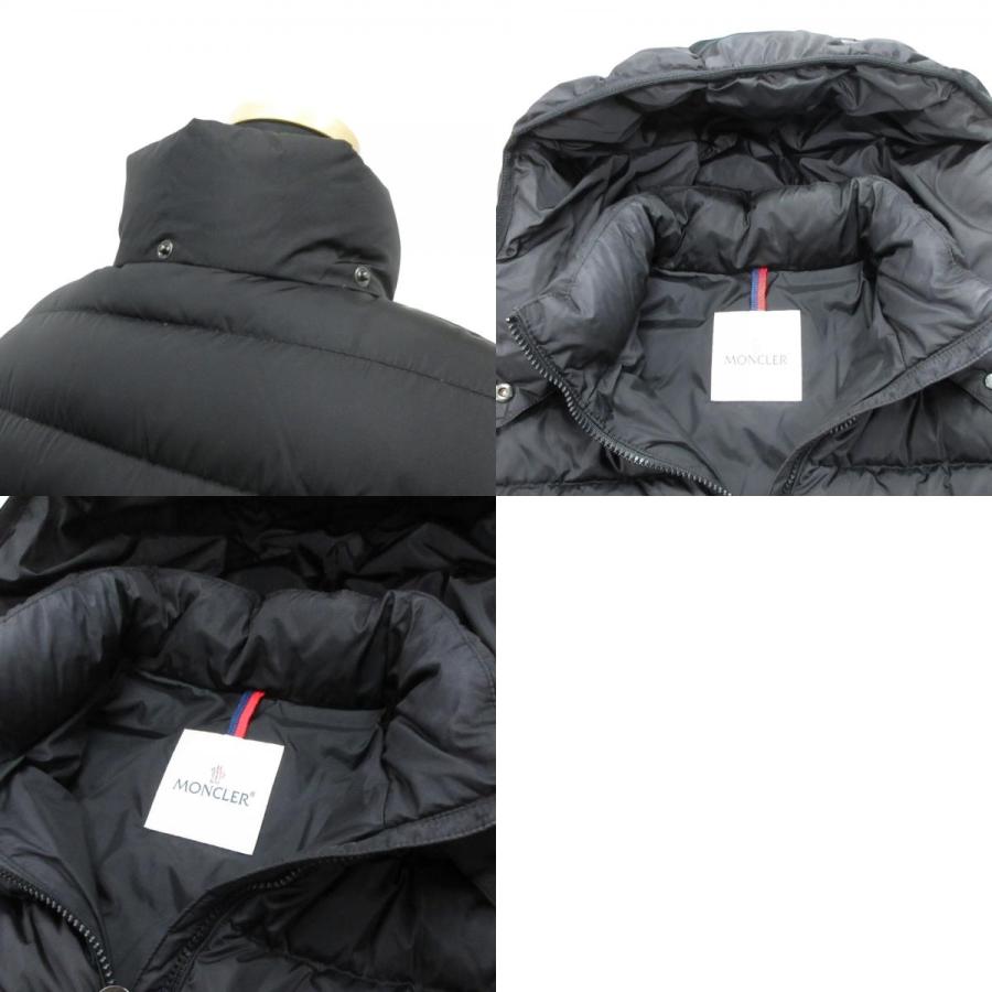 美品 MONCLER モンクレール SABY GIUBBOTTO サビー ジュボット ダウン ジャケット ブルゾン ロゴ キッズ サイズ12 152cm 黒 ブラック レディース 古着 中古 | MONCLER | 09