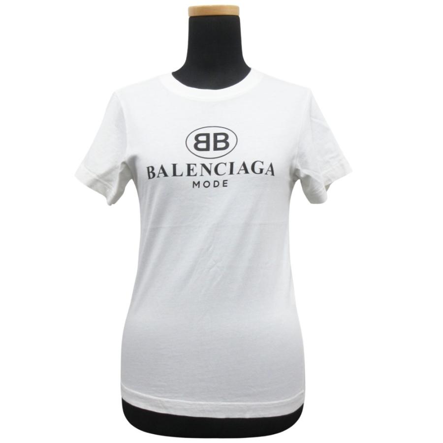 BALENCIAGA ロゴ Tシャツ ホワイト レディース