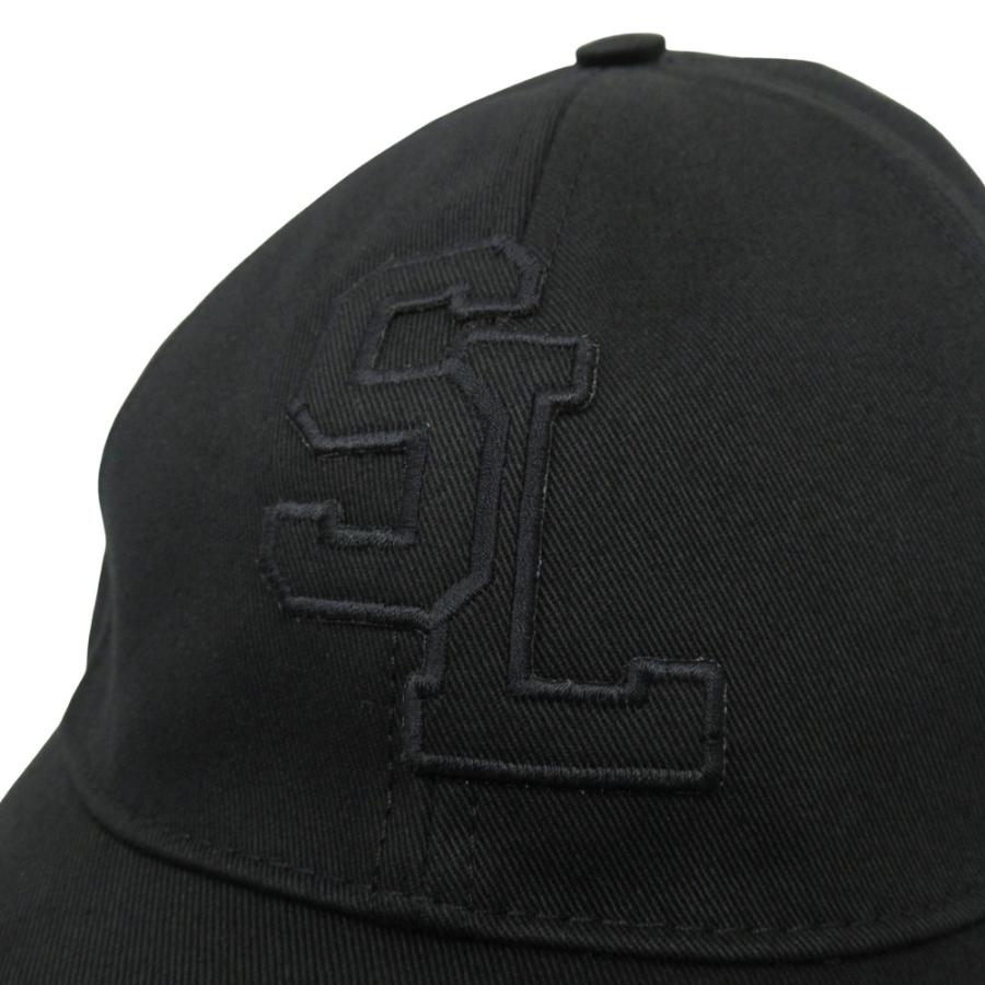 美品 SAINT LAURENT PARIS サンローランパリ SLロゴ キャップ 帽子 6