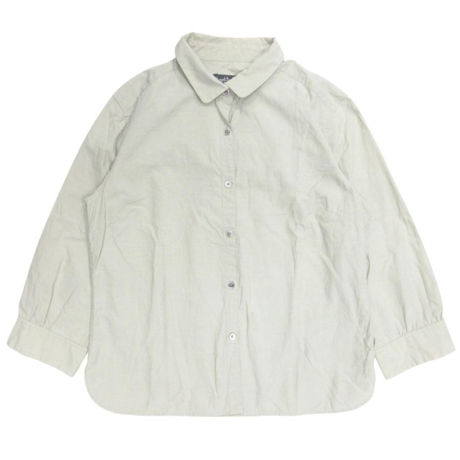 MARGARET HOWELL マーガレットハウエル コットン シャツ ブラウス カットソー 七分丈 サイズ2 グレー レディース 古着 中古 | MARGARET HOWELL