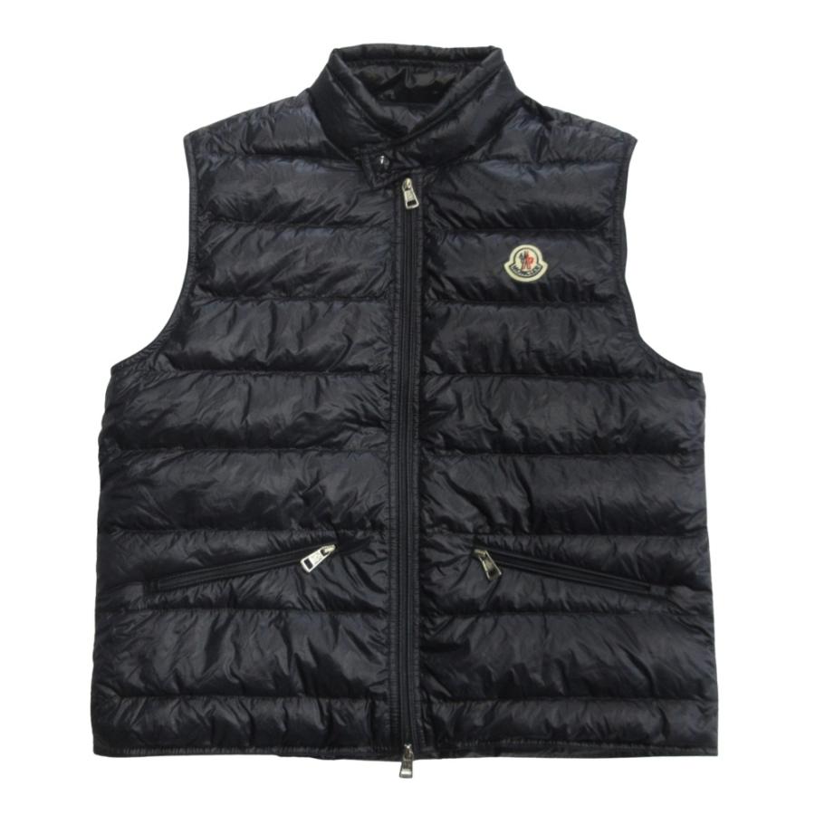 美品 MONCLER モンクレール GUI GILET ギュイ ジレ ダウン ベスト ノースリーブ ジャケット ブルゾン パッカブル 2ネイビー メンズ 古着 中古 | MONCLER
