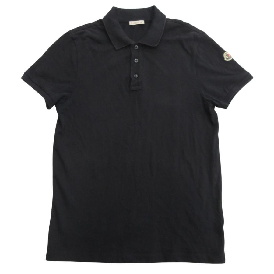 良品 MONCLER モンクレール MAGLIA POLO MANICA CORTA ポロシャツ カットソー 鹿の子 ロゴ ワッペン S ネイビー メンズ 古着 中古 USED MONCLER（モンクレール） 良品 MAGLIA POLO MANICA CORTA ポロシャツ