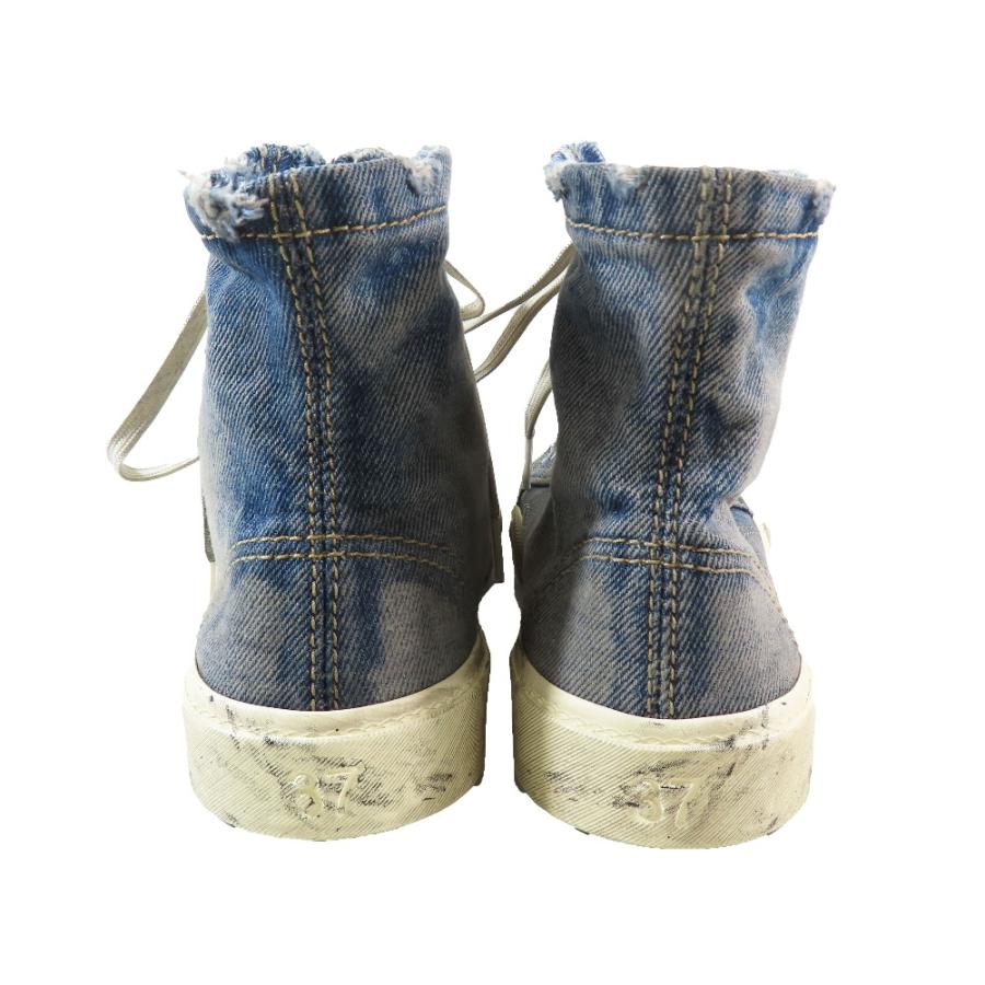 BALENCIAGA（バレンシアガ） 新品同様 PARIS HIGH TOP デニム ダメージ