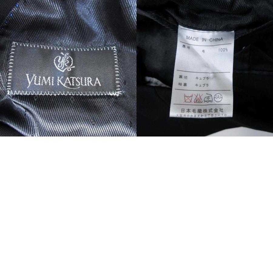 美品 YUMI KATSURA ユミカツラ 礼服 スーツ セットアップ テーラードジャケット ブレザー スラックスパンツ 94A-6 黒 ブラック メンズ 古着 中古 |  | 09