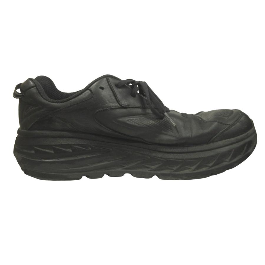 HOKA ONE ONE ホカオネオネ BONDI LTR WIDE ボンダイ ワイド レザー スニーカー F27219J 28.5cm 黒 ブラック メンズ 古着 中古 |  | 01