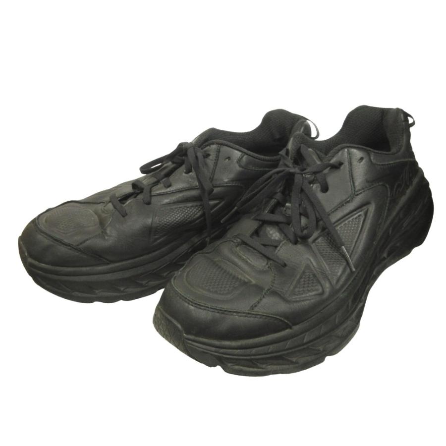 HOKA ONE ONE ホカオネオネ BONDI LTR WIDE ボンダイ ワイド レザー スニーカー F27219J 28.5cm 黒 ブラック メンズ 古着 中古 |  | 02