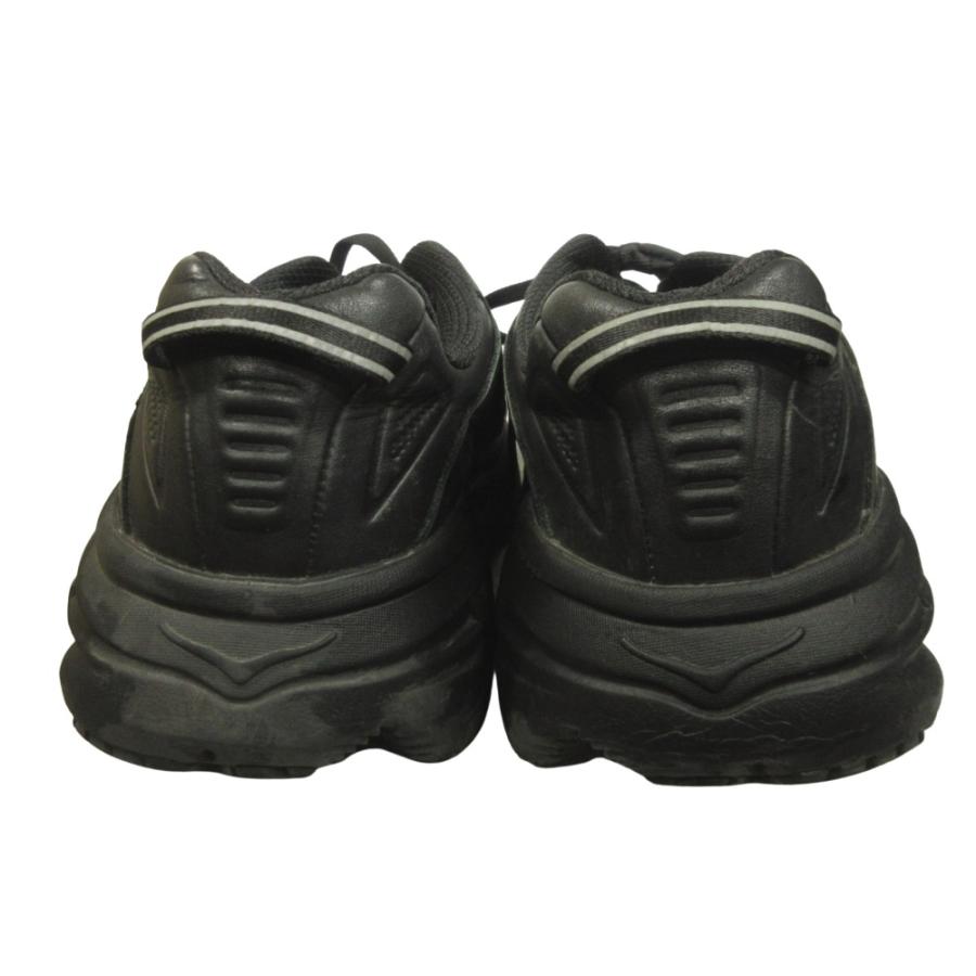 HOKA ONE ONE ホカオネオネ BONDI LTR WIDE ボンダイ ワイド レザー スニーカー F27219J 28.5cm 黒 ブラック メンズ 古着 中古 |  | 04